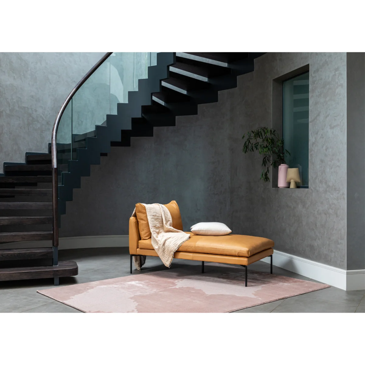Heal's Matera Chaise Longue Siena Cotton Natural Black Feet - Heal's UK Furniture – image 3