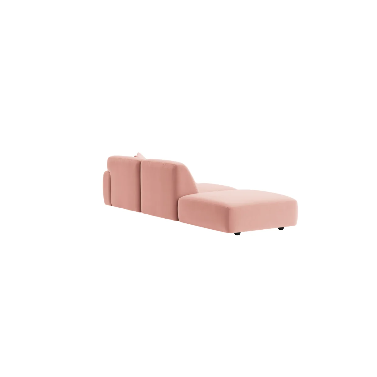 Squishblocks Modular Chaise Longue, Med Lh (Flushed Cheek Clever Velvet) – image 3
