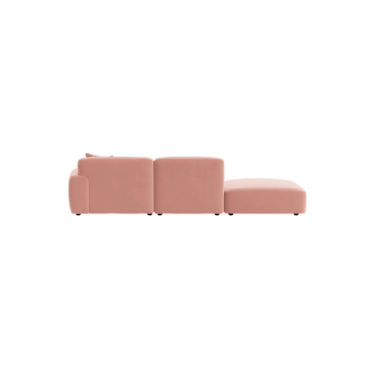 Squishblocks Modular Chaise Longue, Med Lh (Flushed Cheek Clever Velvet) – image 4