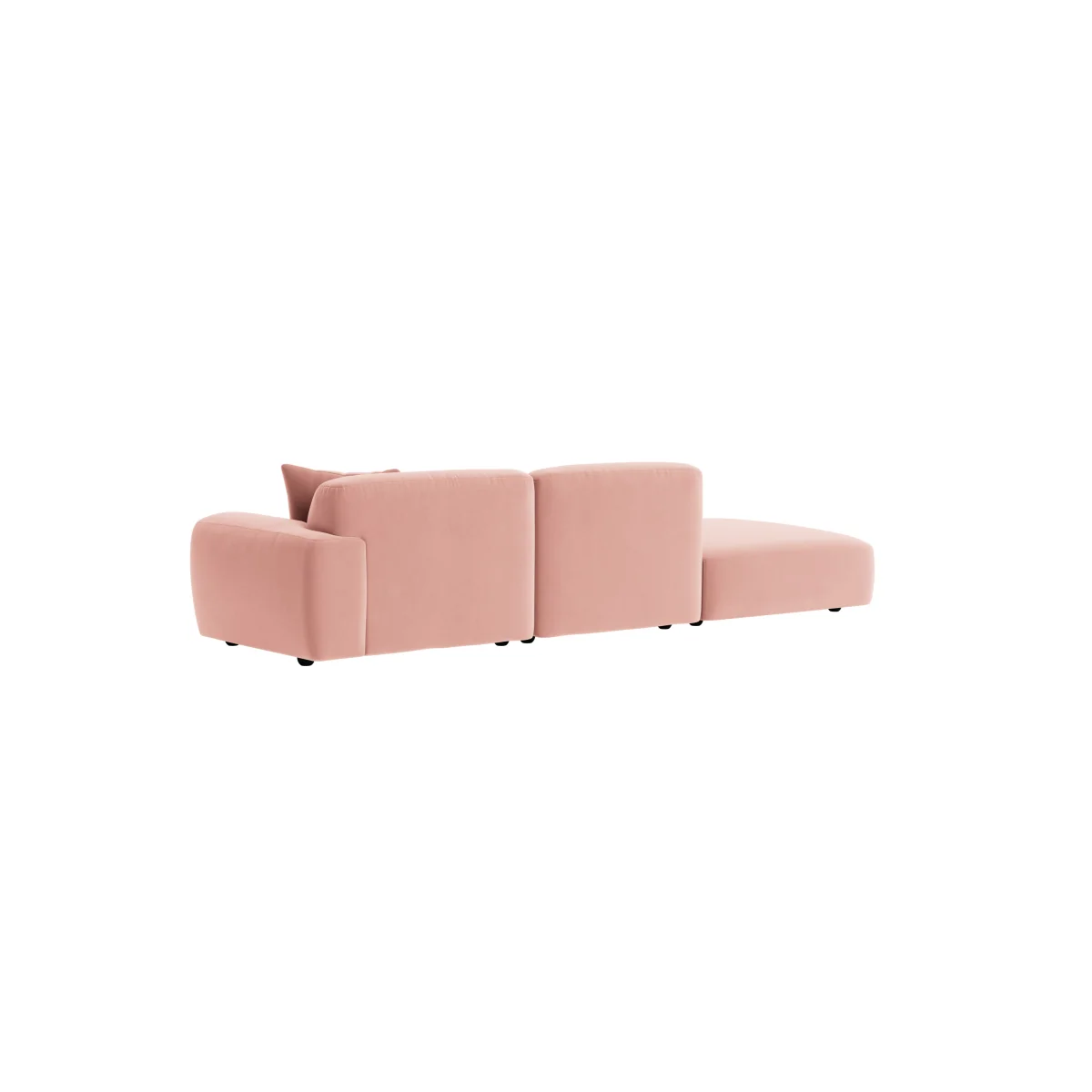 Squishblocks Modular Chaise Longue, Med Lh (Flushed Cheek Clever Velvet) – image 5