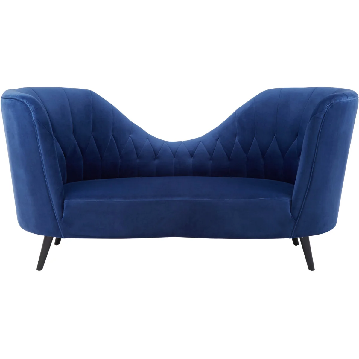 Malena Midnight Velvet Chaise - Black – image 3
