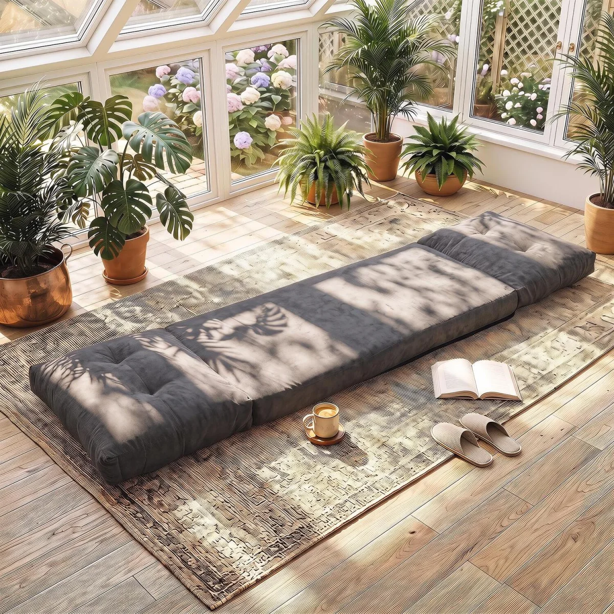 5 Level Adjustable Gaming Lazy Lounger-White - Grey – image 2