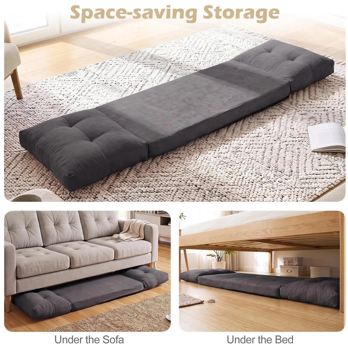 5 Level Adjustable Gaming Lazy Lounger-White - Grey – image 6