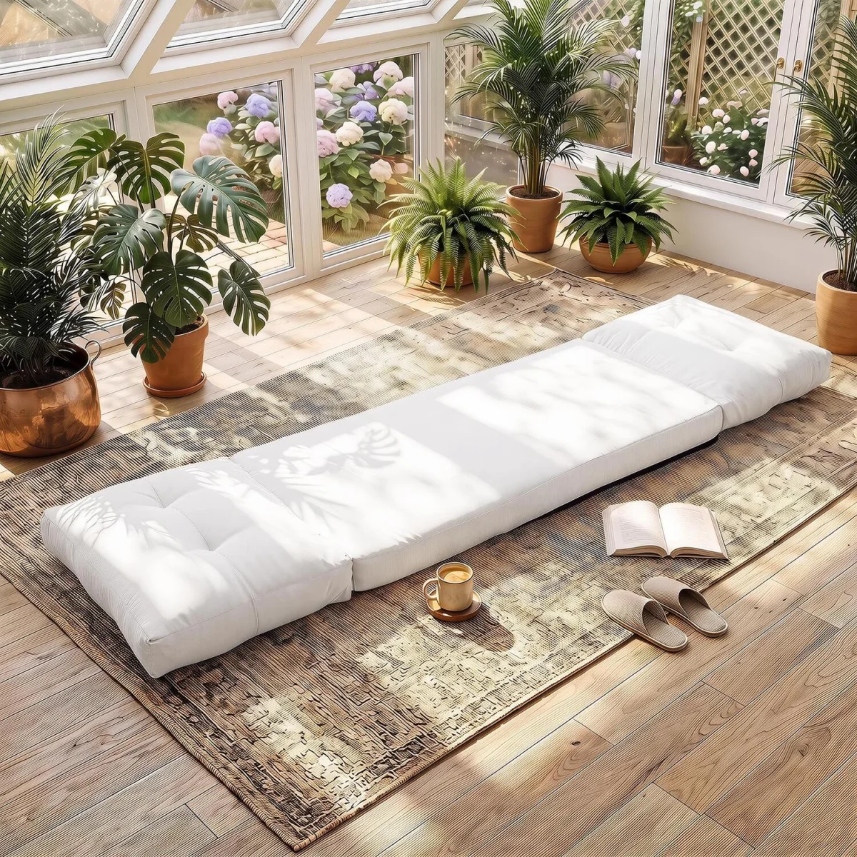5 Level Adjustable Gaming Lazy Lounger-White - White – image 5