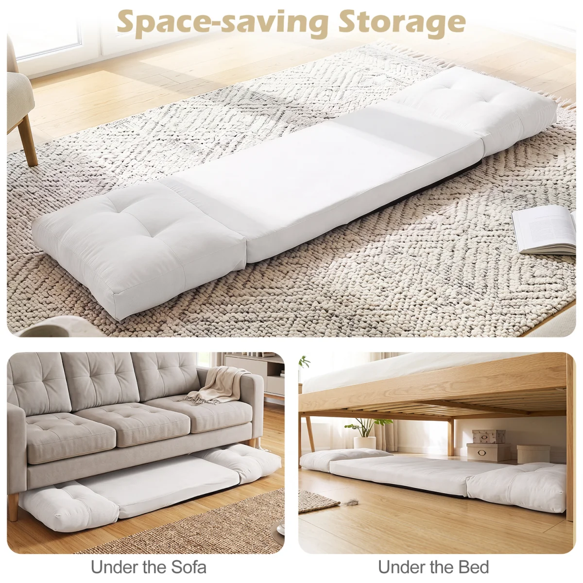 5 Level Adjustable Gaming Lazy Lounger-White - White – image 9