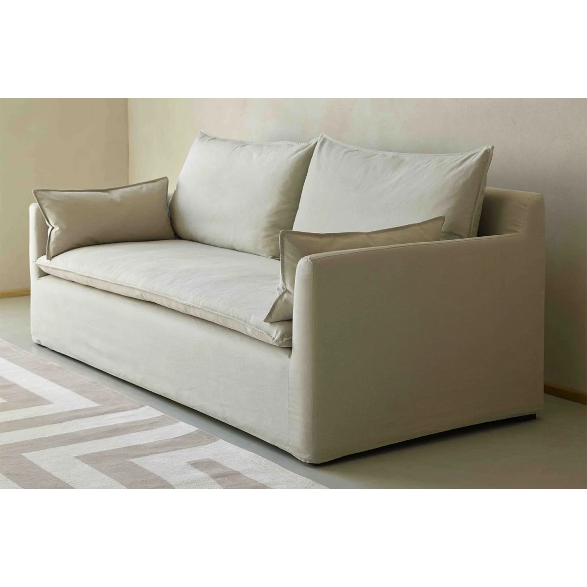 Anders LHF Chaise Sofa in Pomegranate Bubble Velvet – image 4
