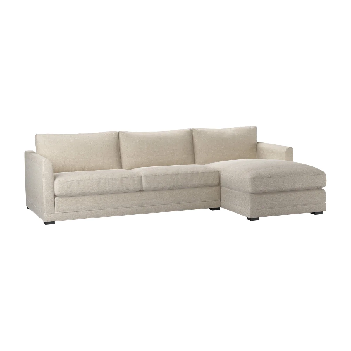 Aissa Large RHF Chaise Sofa in Jasmine Silky Jacquard Weave – image 1