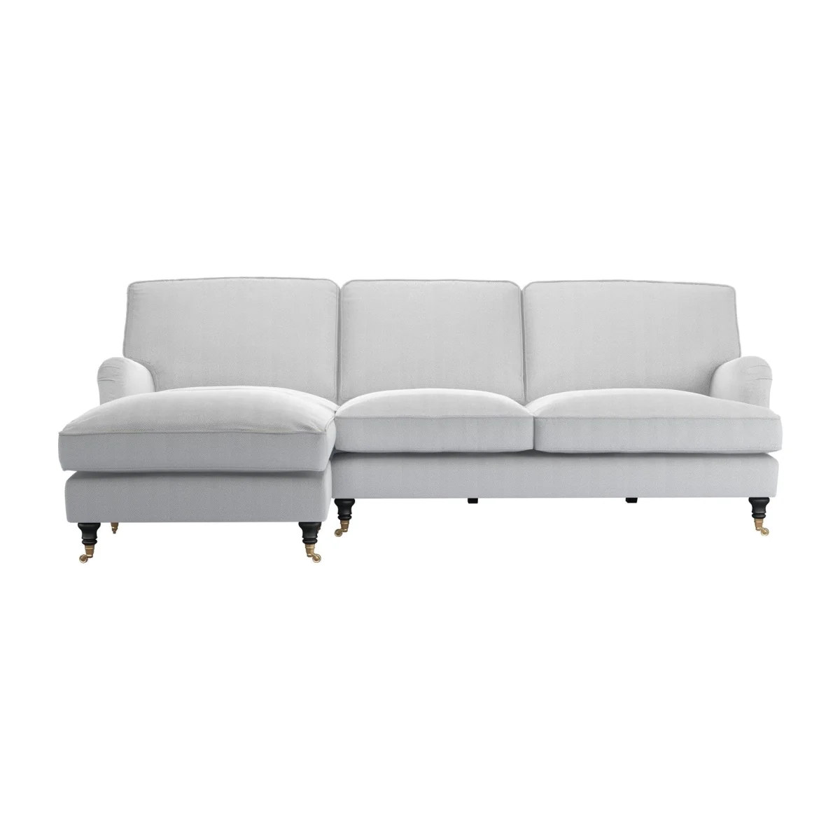 Bluebell Large RHF Chaise Sofa in Brick Aquaclean Clever Velvet – image 1