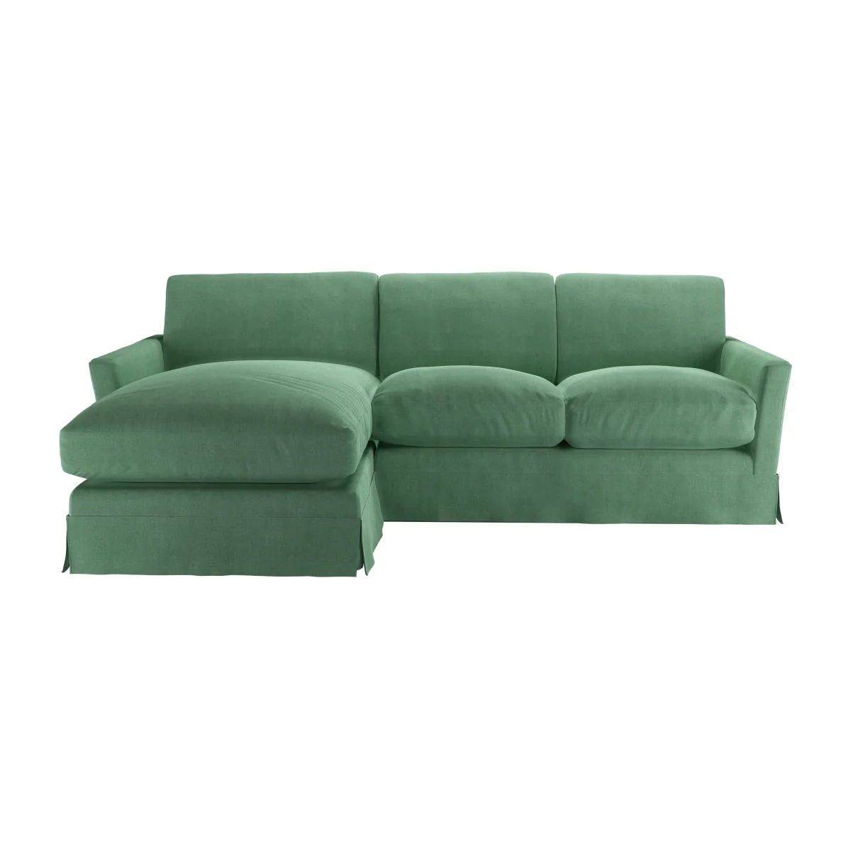 Otto Medium LHF Chaise Sofa in Celadon Easy Cotton – image 1