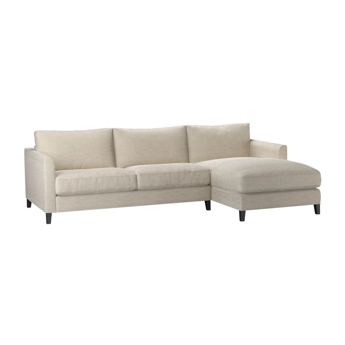 Izzy Medium RHF Chaise Sofa in Jasmine Silky Jacquard Weave – image 1