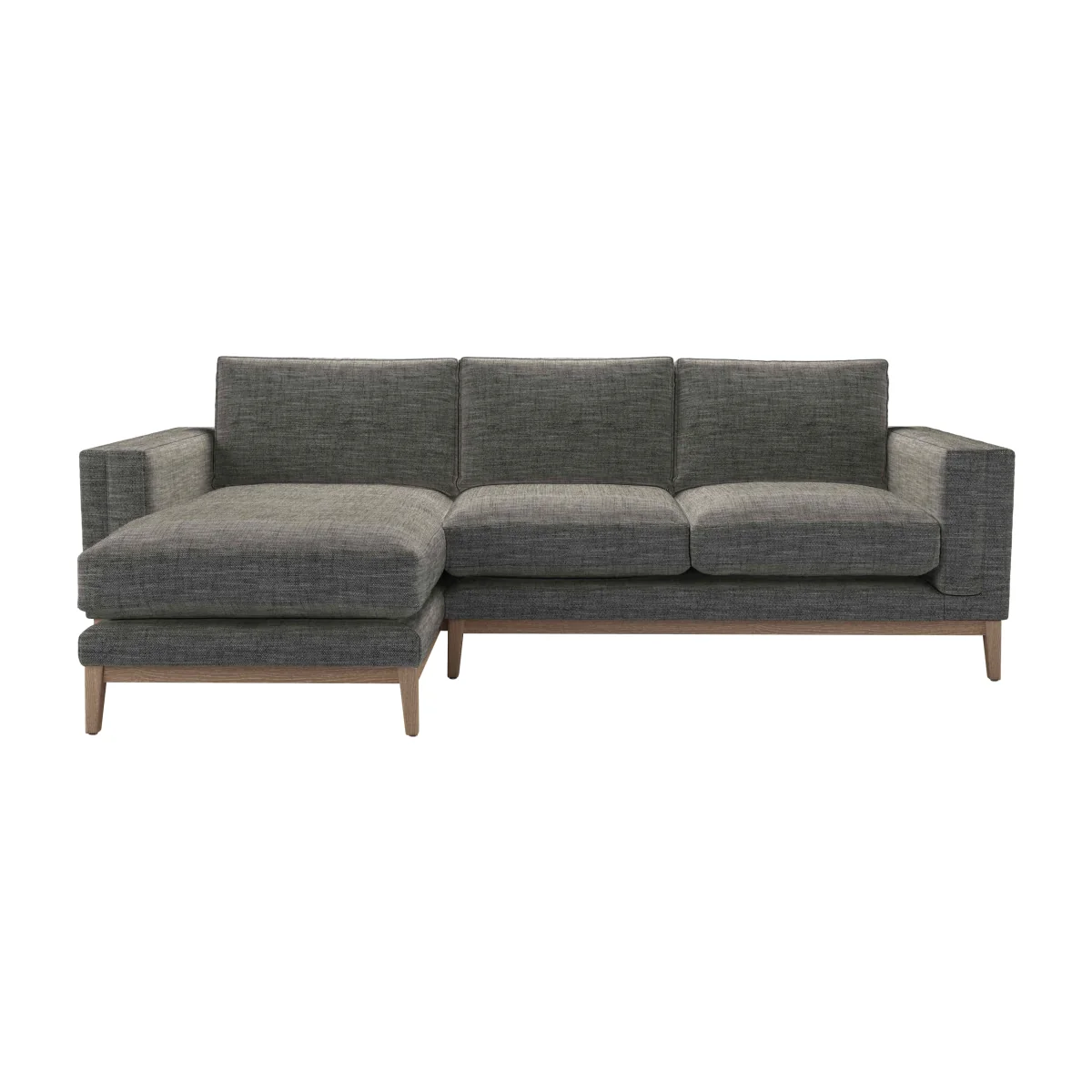 Costello LHF Chaise Sofa in Liquorice Baylee Multi-Tone Viscose Linen – image 1