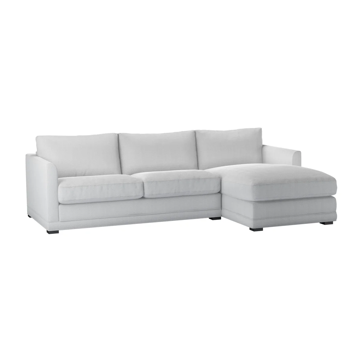 Aissa Medium LHF Chaise Sofa in Sea Spray Aquaclean Clever Chenille