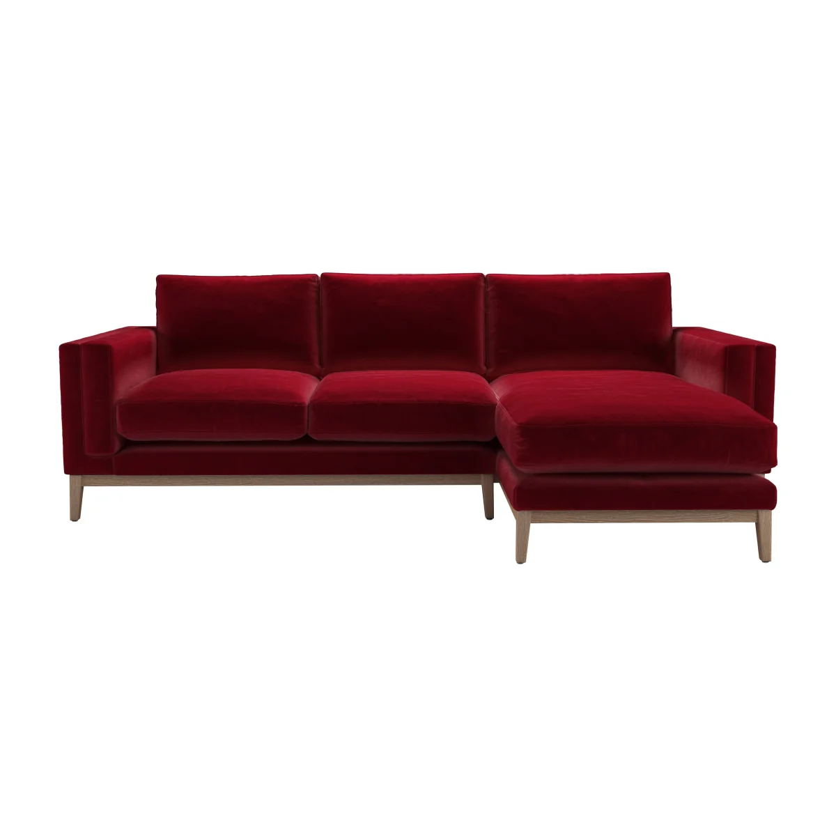 Costello RHF Chaise Sofa in Malbec Cotton Matt Velvet – image 1
