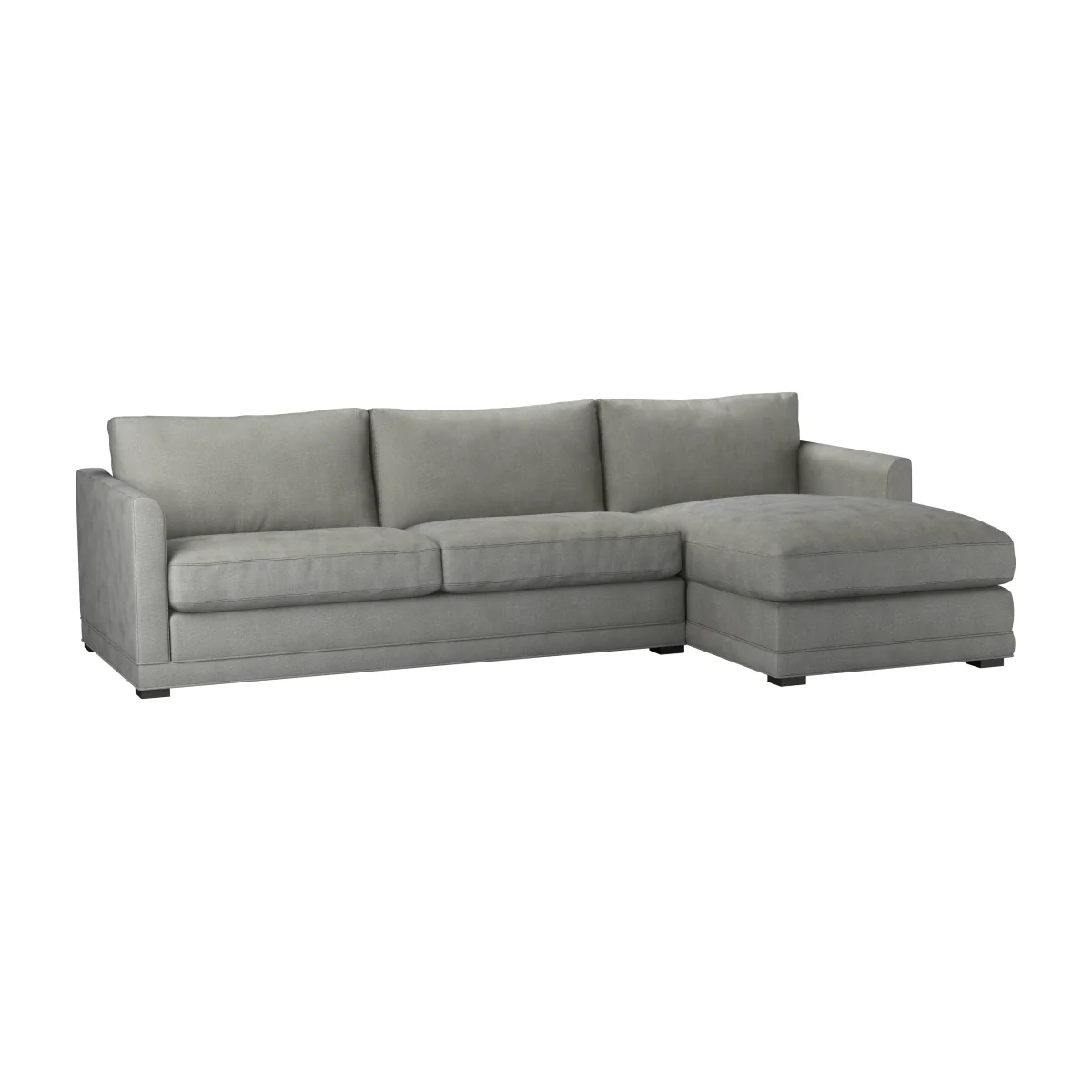 Aissa Large RHF Chaise Storage Sofa in Mushroom Heathland Weave - sofa.com