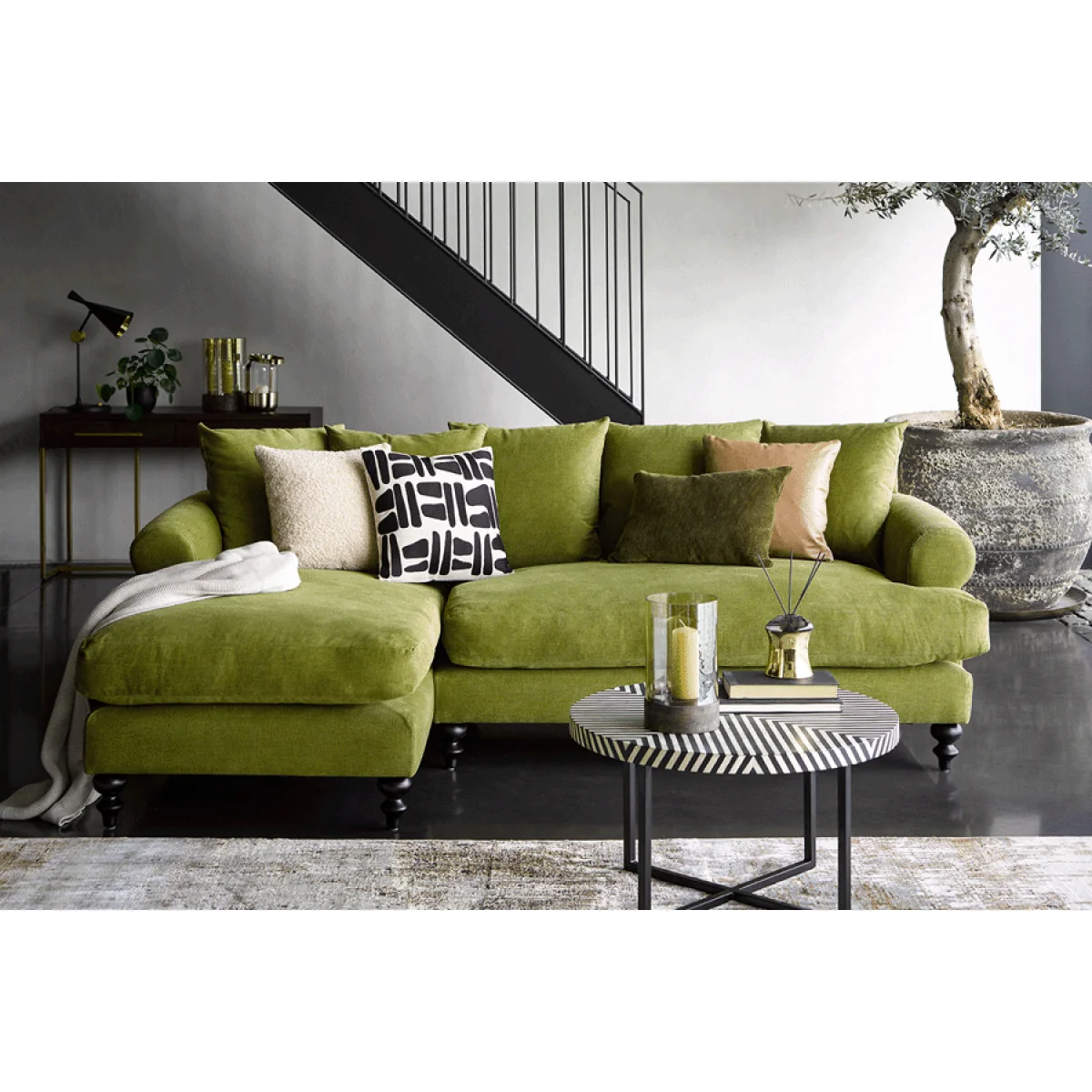 Teddy RHF Chaise Sofa in Damson Smart Velvet – image 2