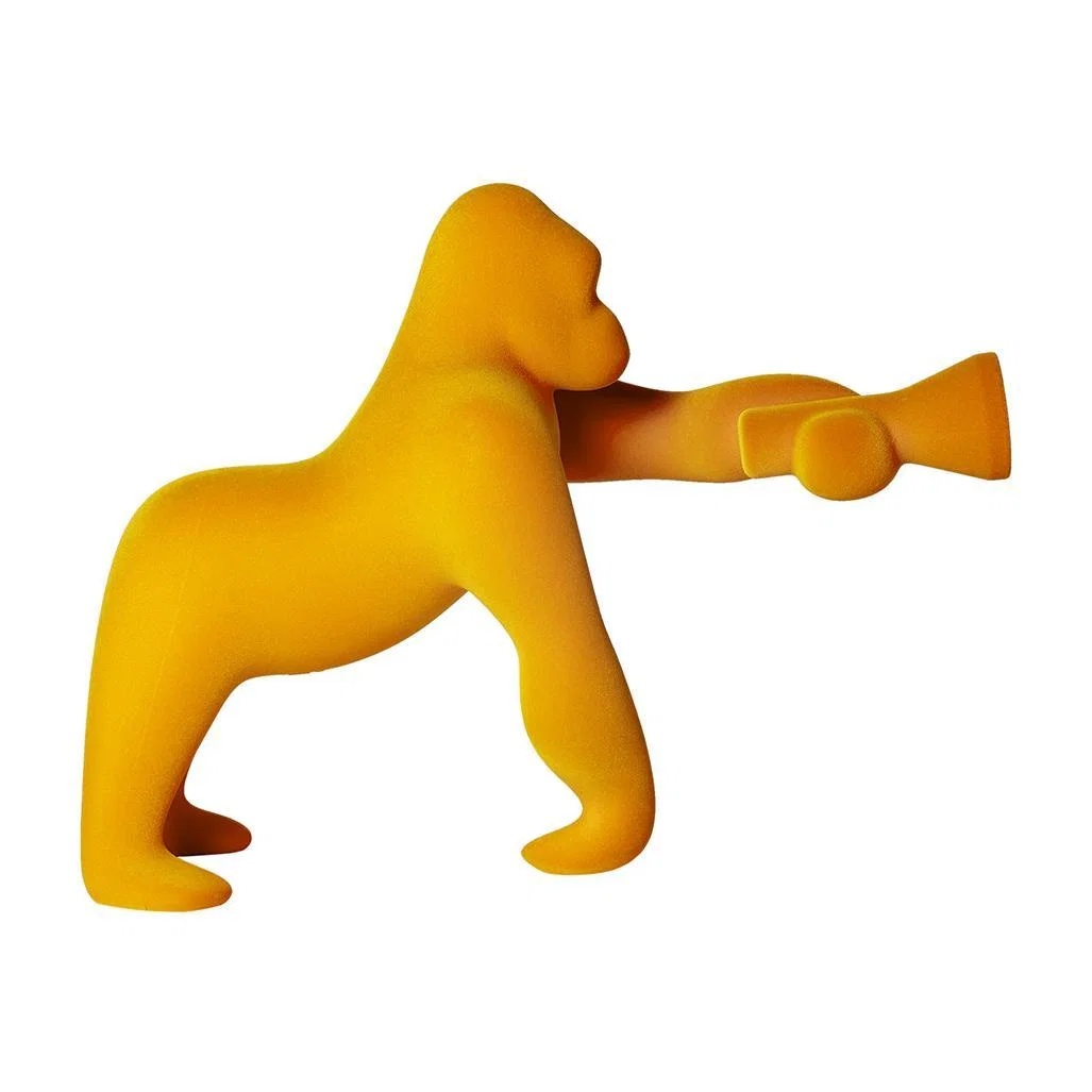 Qeeboo - Kong Velvet Lamp - XS - Dark Gold – image 1