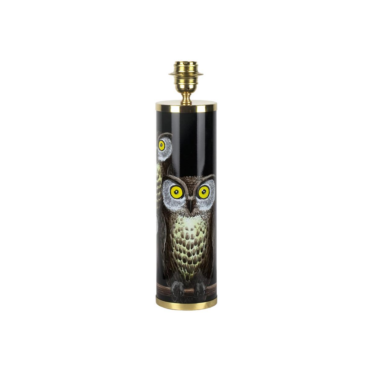 Fornasetti - Cylindrical Lamp Base - Civette – image 1