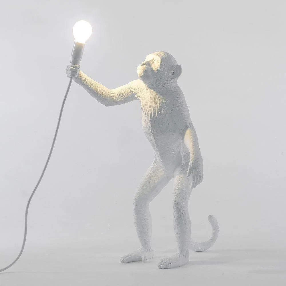 Seletti - Monkey Lamp - Standing - White – image 2