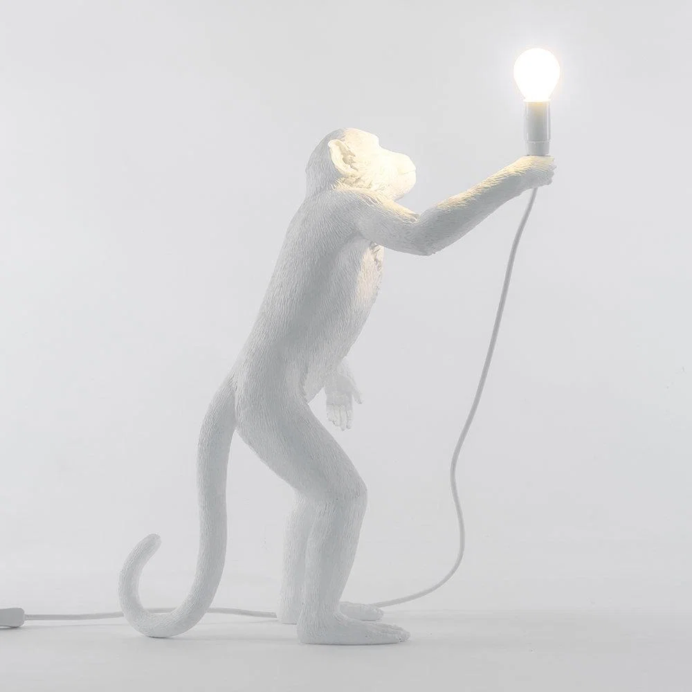 Seletti - Monkey Lamp - Standing - White – image 6