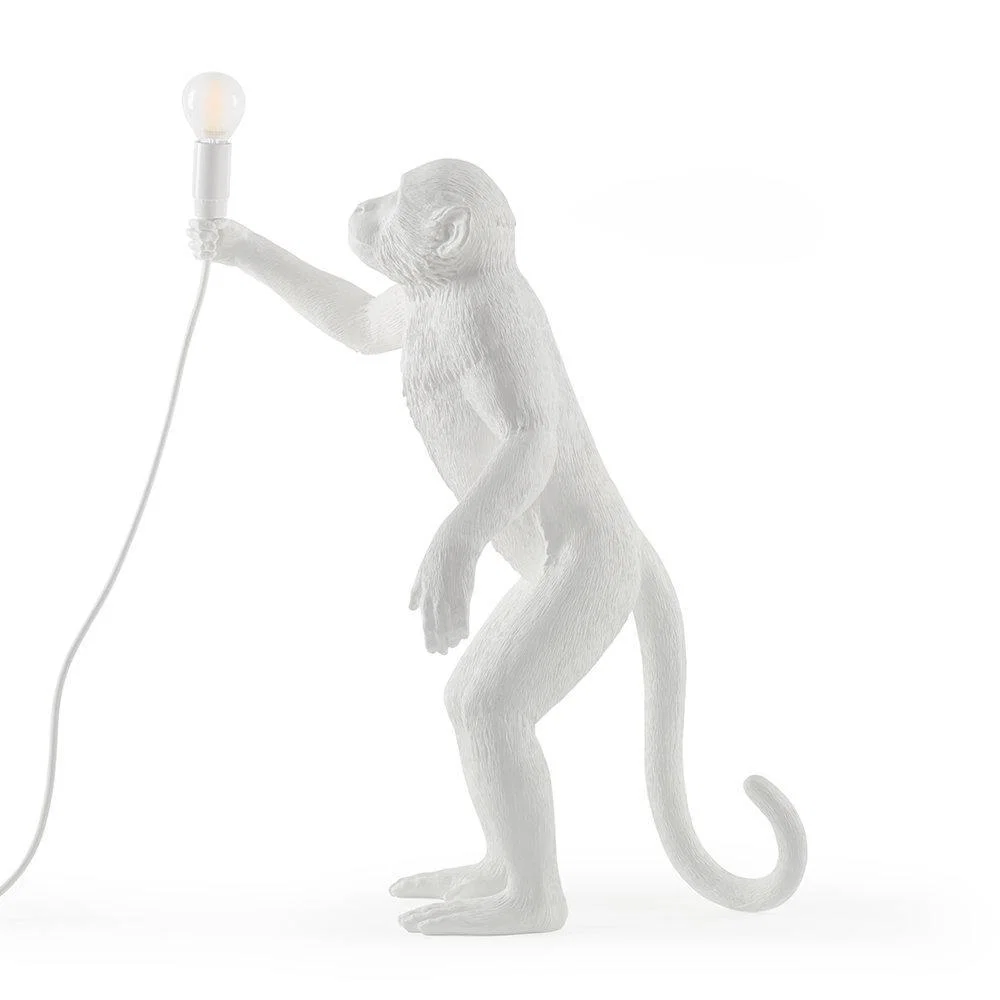 Seletti - Monkey Lamp - Standing - White – image 7