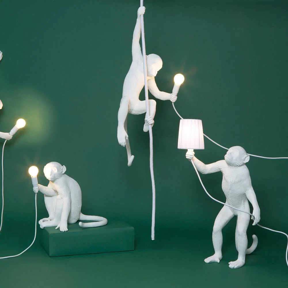 Seletti - Monkey Lamp - Standing - White – image 8