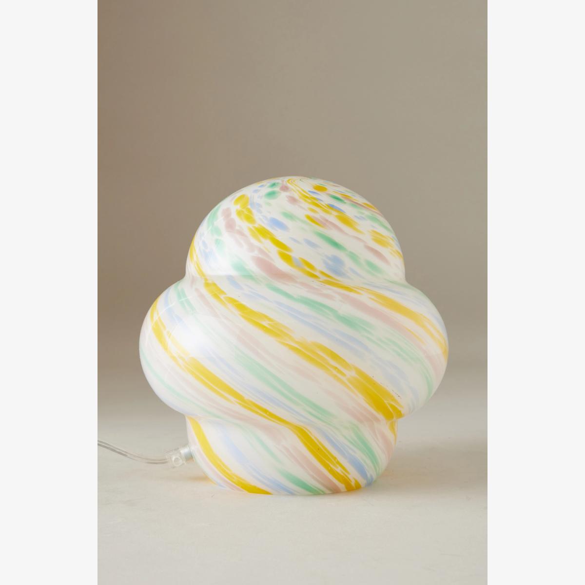 Candy Stripe Glass Table Lamp – image 1