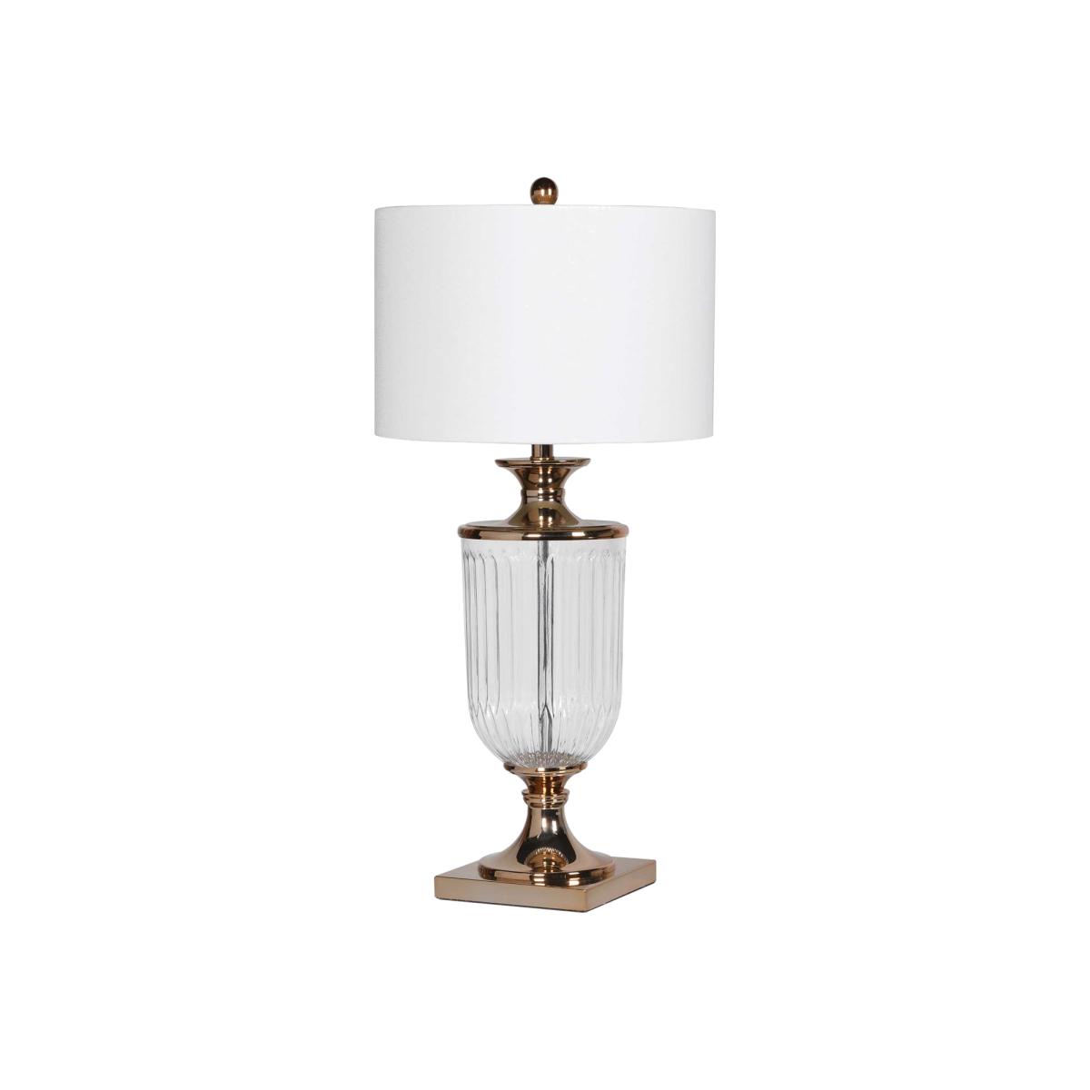 Iron Glass Urn Lamp, Gold | Barker & Stonehouse