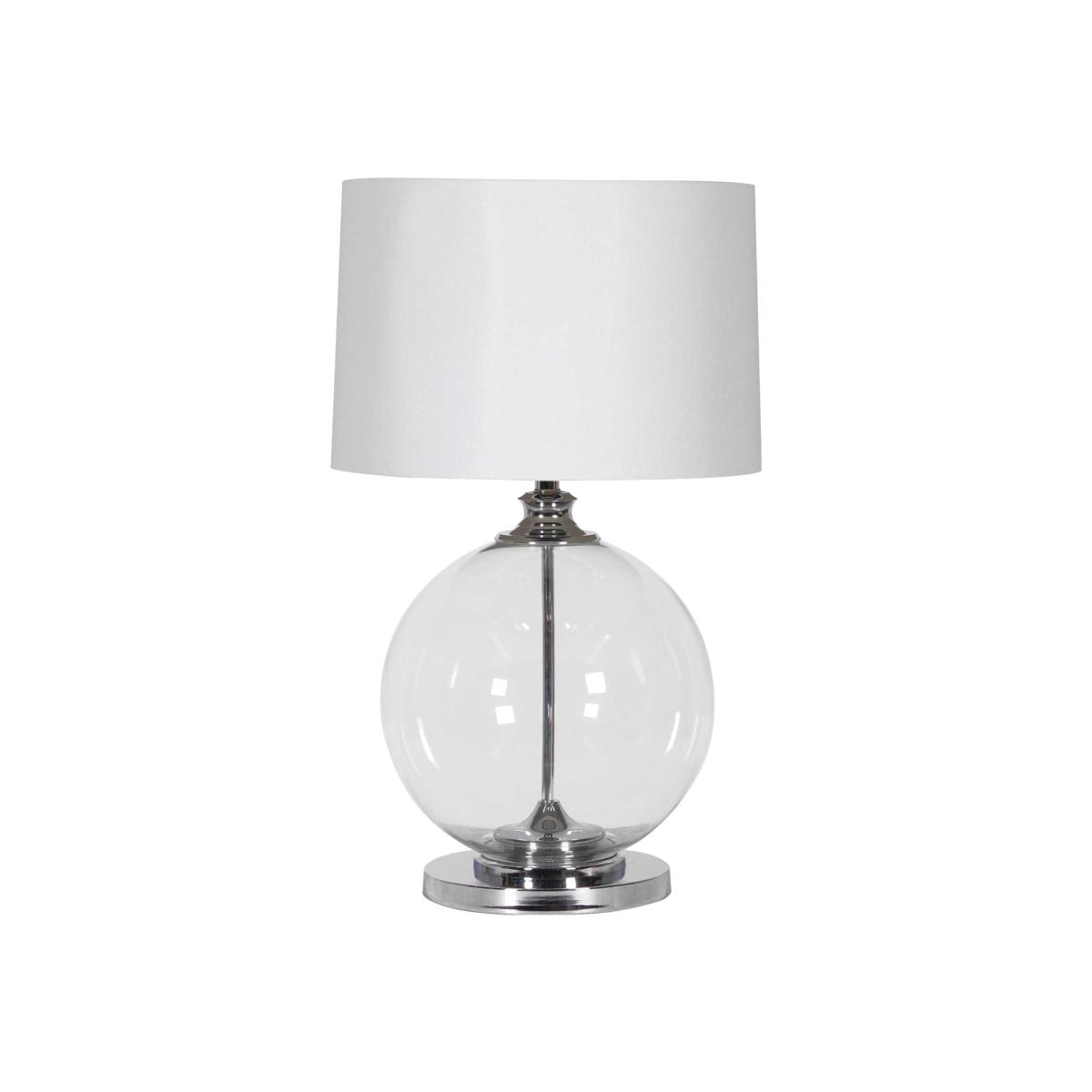 Chrome Glass Ball Table Lamp, Silver | Barker & Stonehouse – image 1