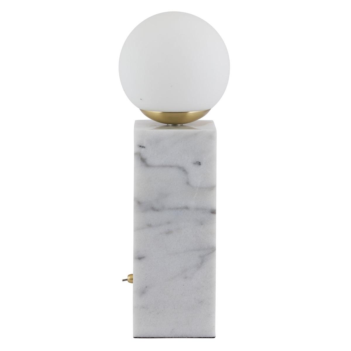 White Marble Orb Table Lamp | Barker & Stonehouse – image 2