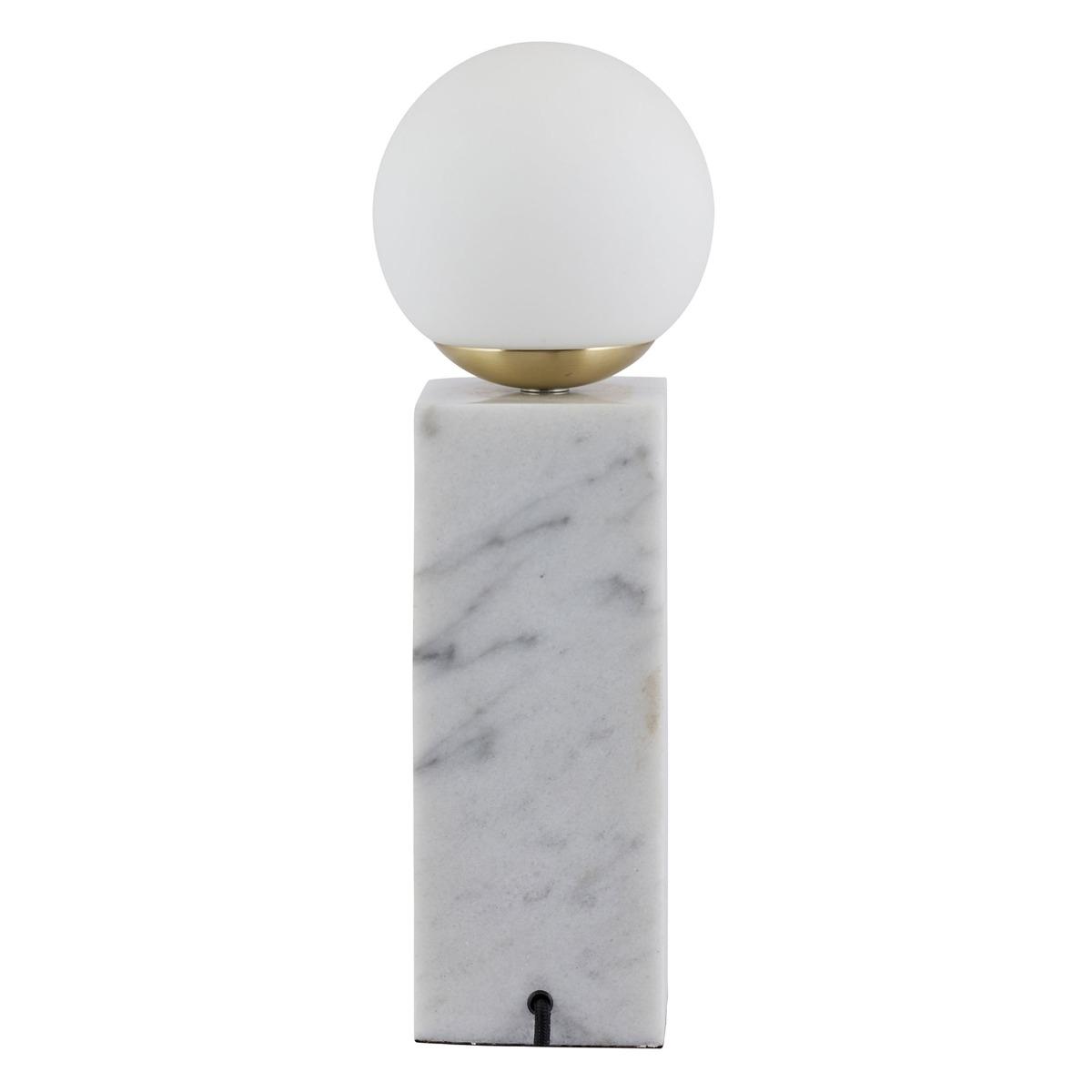 White Marble Orb Table Lamp | Barker & Stonehouse – image 3