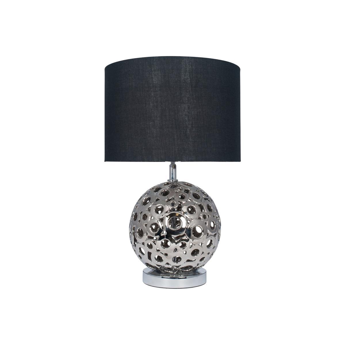 Silver Globe Table Lamp Silver