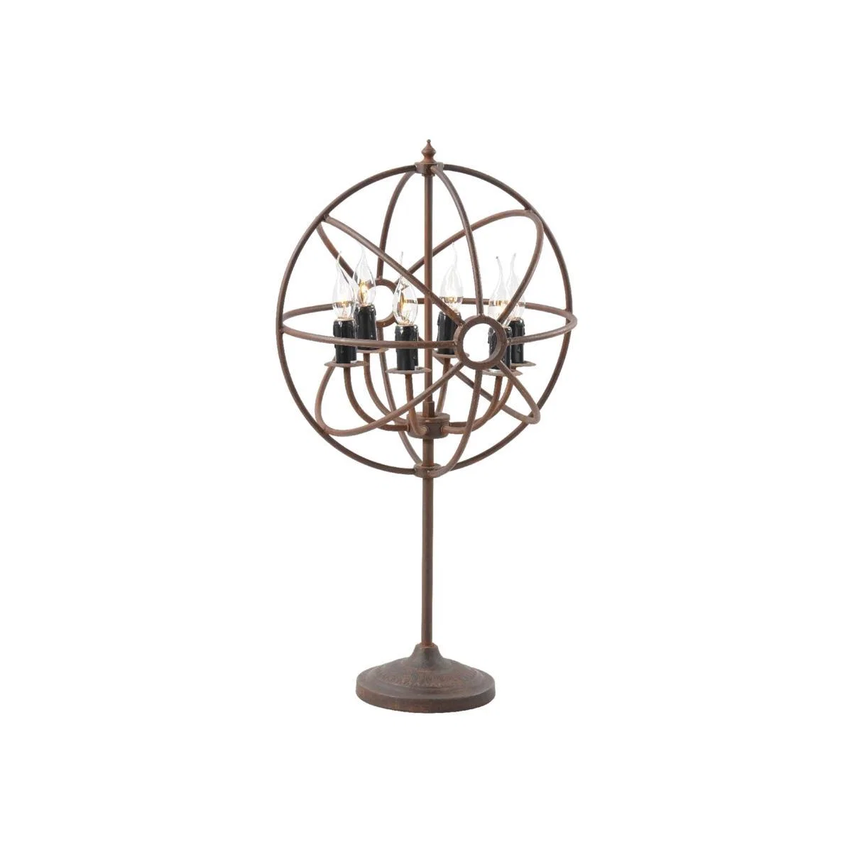 Timothy Oulton Gyro Table Lamp, Antique Rust