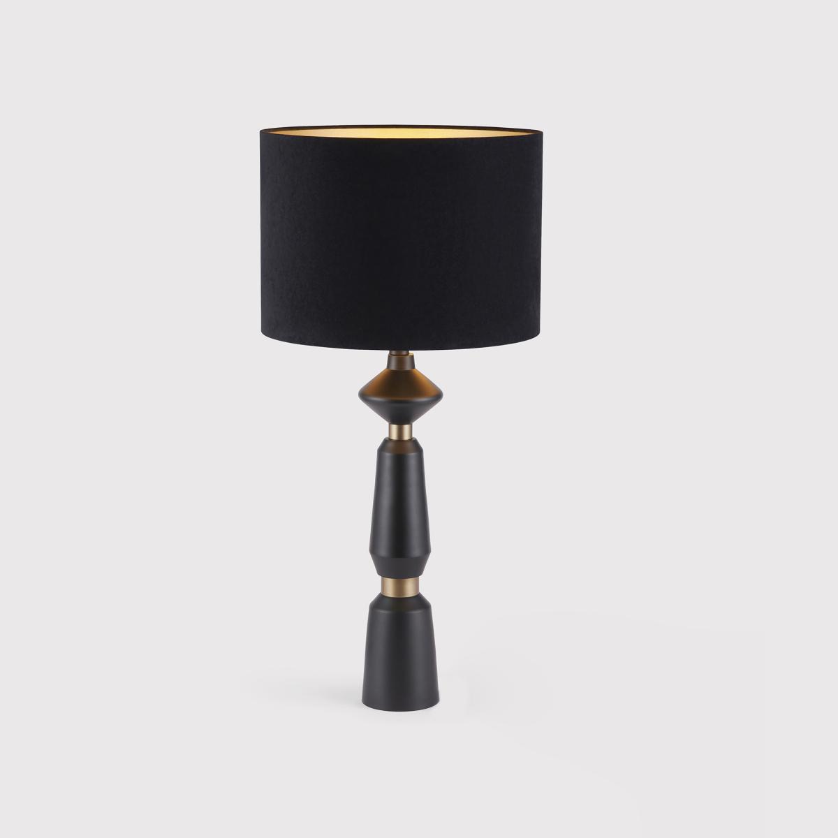Shaped Black Table Lamp, Round | Barker & Stonehouse – image 2