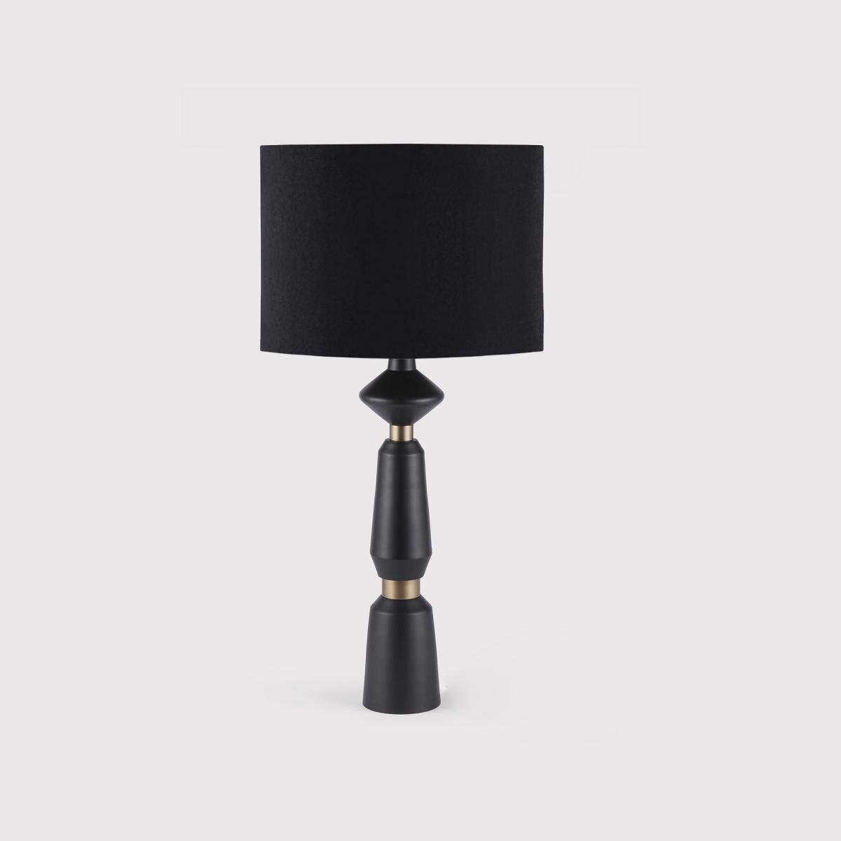 Shaped Black Table Lamp, Round | Barker & Stonehouse – image 1
