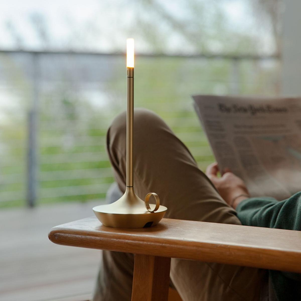 Brass Wick Rechargeable Table Light – image 9