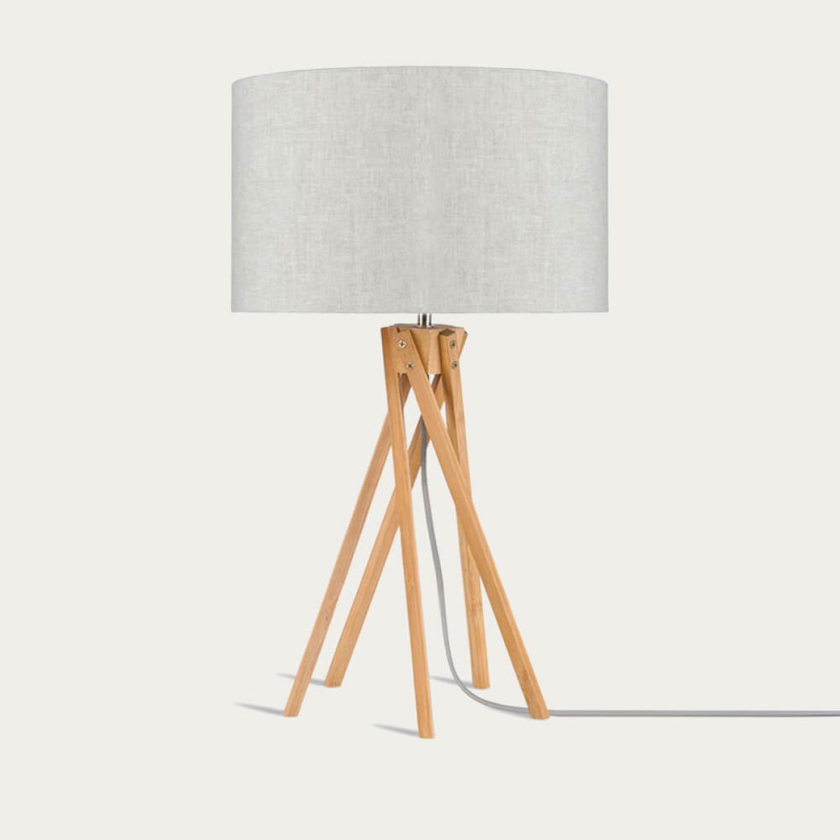 Natural/Linen Light Kilimanjaro Bamboo Table Lamp – image 1
