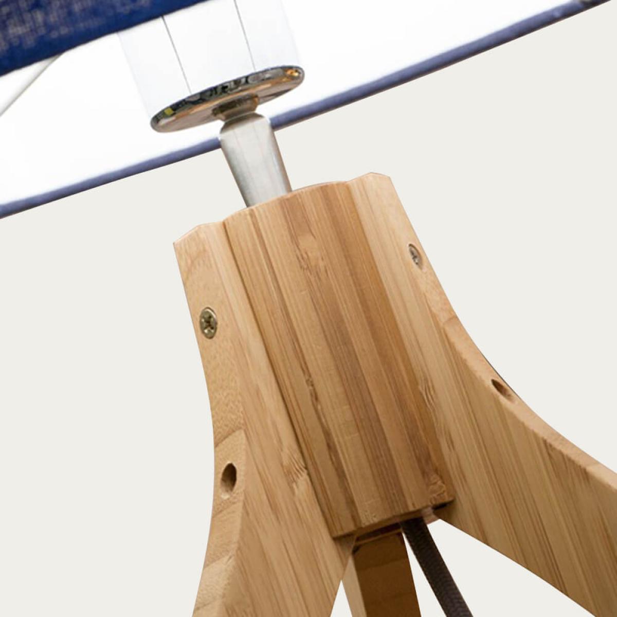 Natural/Blue Denim Annapurna Bamboo Table Lamp – image 3