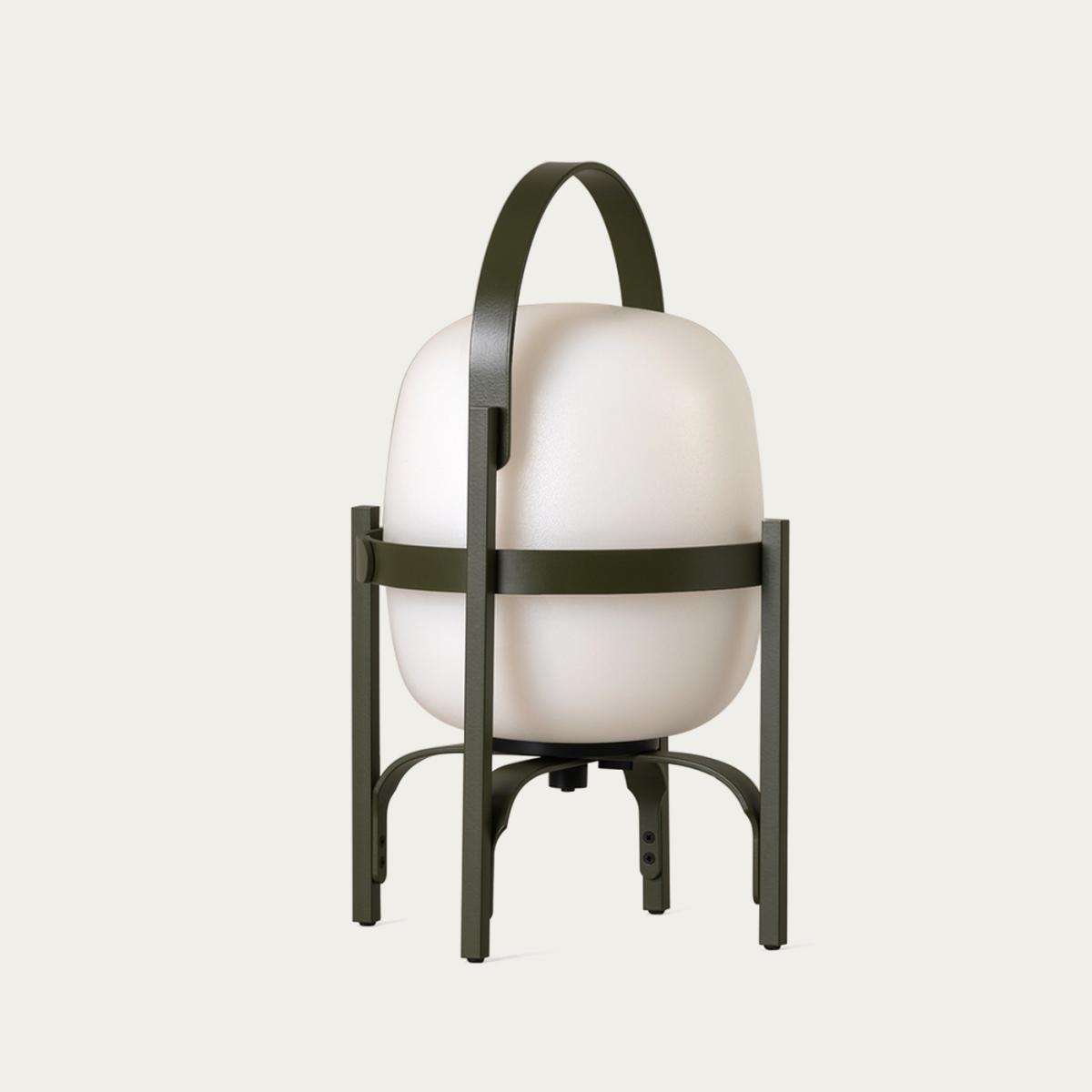 Olive Green Cestita Alubat Table Lamp – image 1
