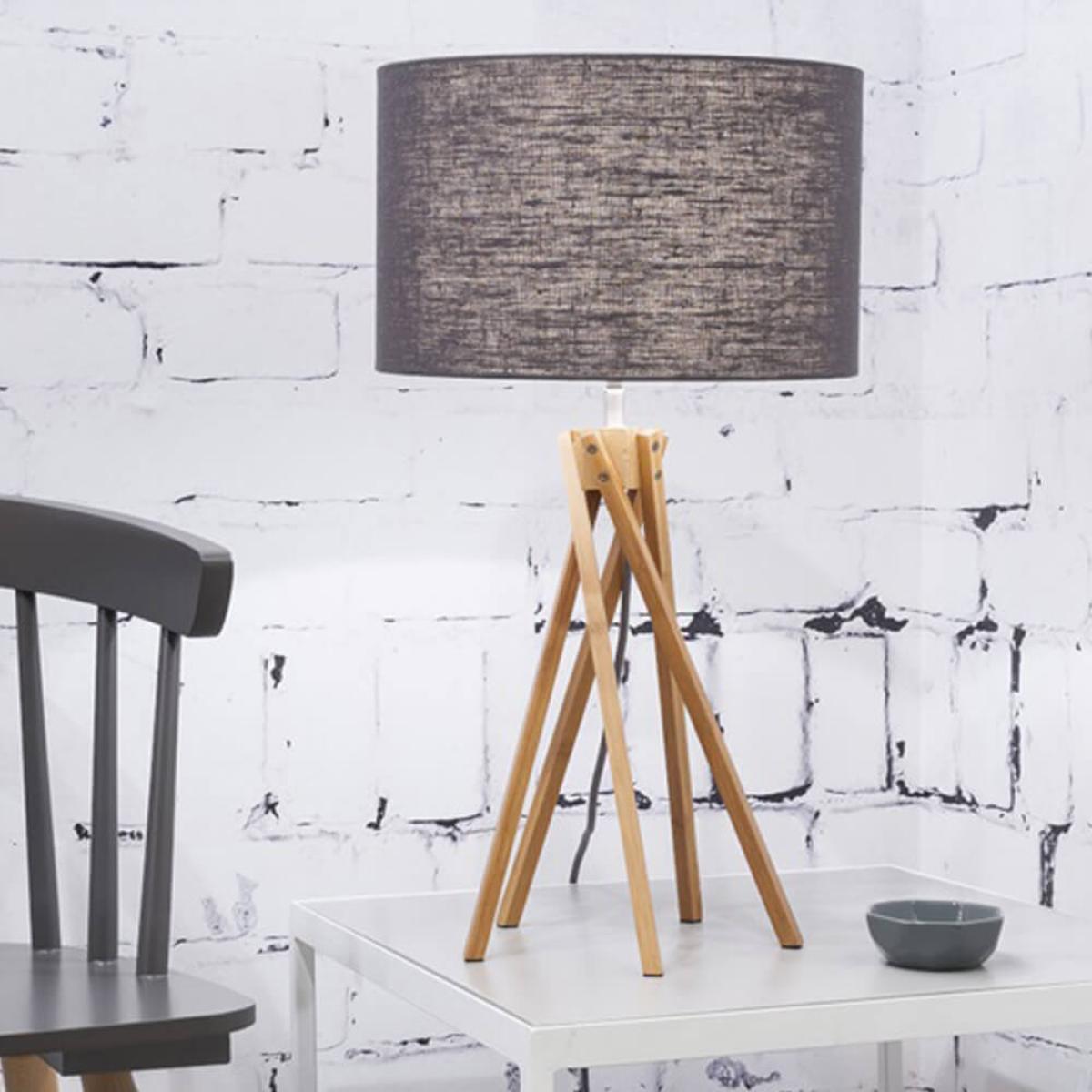 Natural/Dark Grey Kilimanjaro Bamboo Table Lamp – image 2