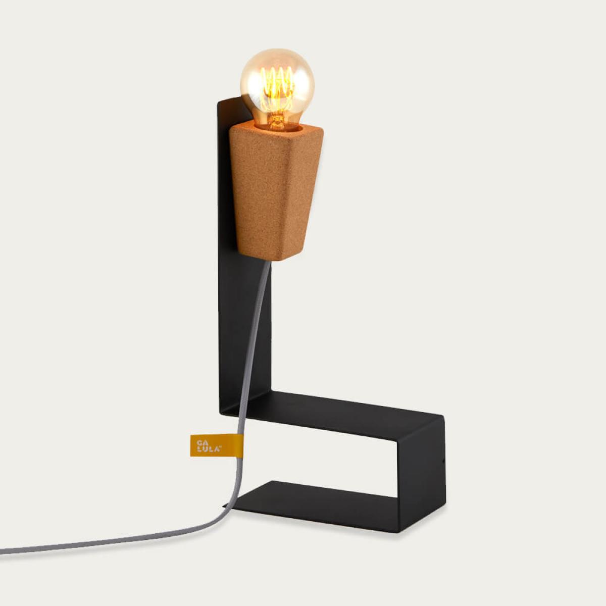 Black Base and Grey Cable Glint #1 Desk Lamp – image 3