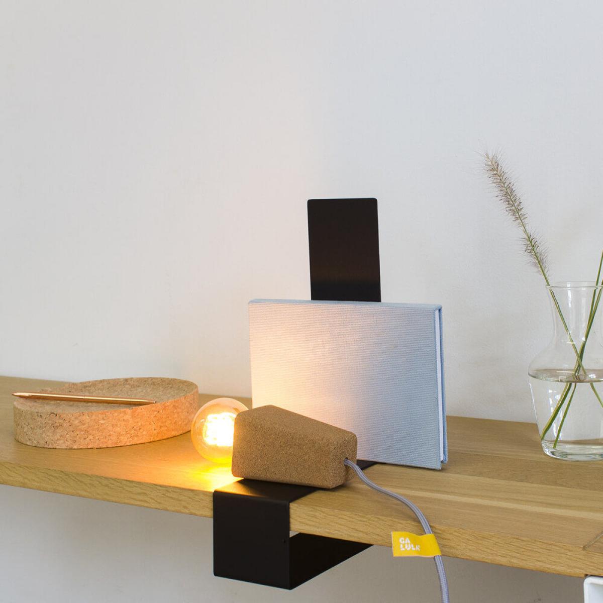Black Base and Grey Cable Glint #1 Desk Lamp – image 4