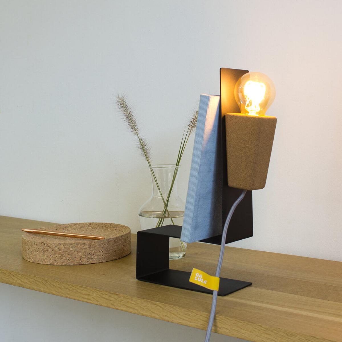 Black Base and Grey Cable Glint #1 Desk Lamp – image 5
