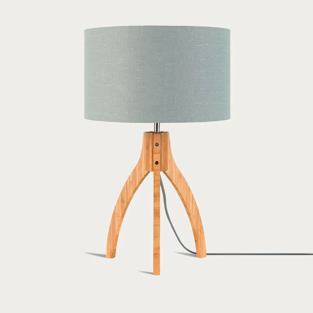 Natural/Light Grey Annapurna Bamboo Table Lamp – image 1