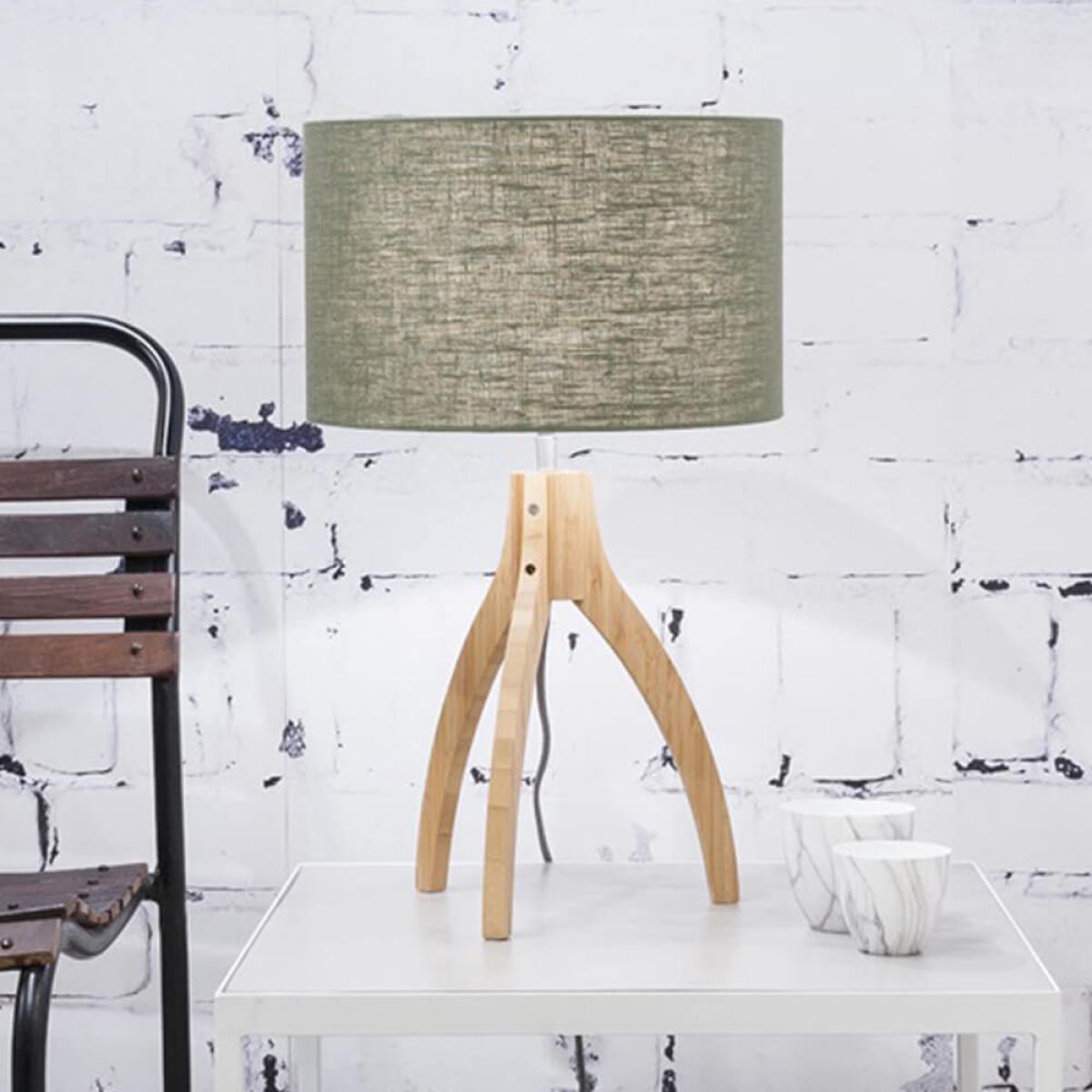 Natural/Green Forest Annapurna Bamboo Table Lamp – image 2