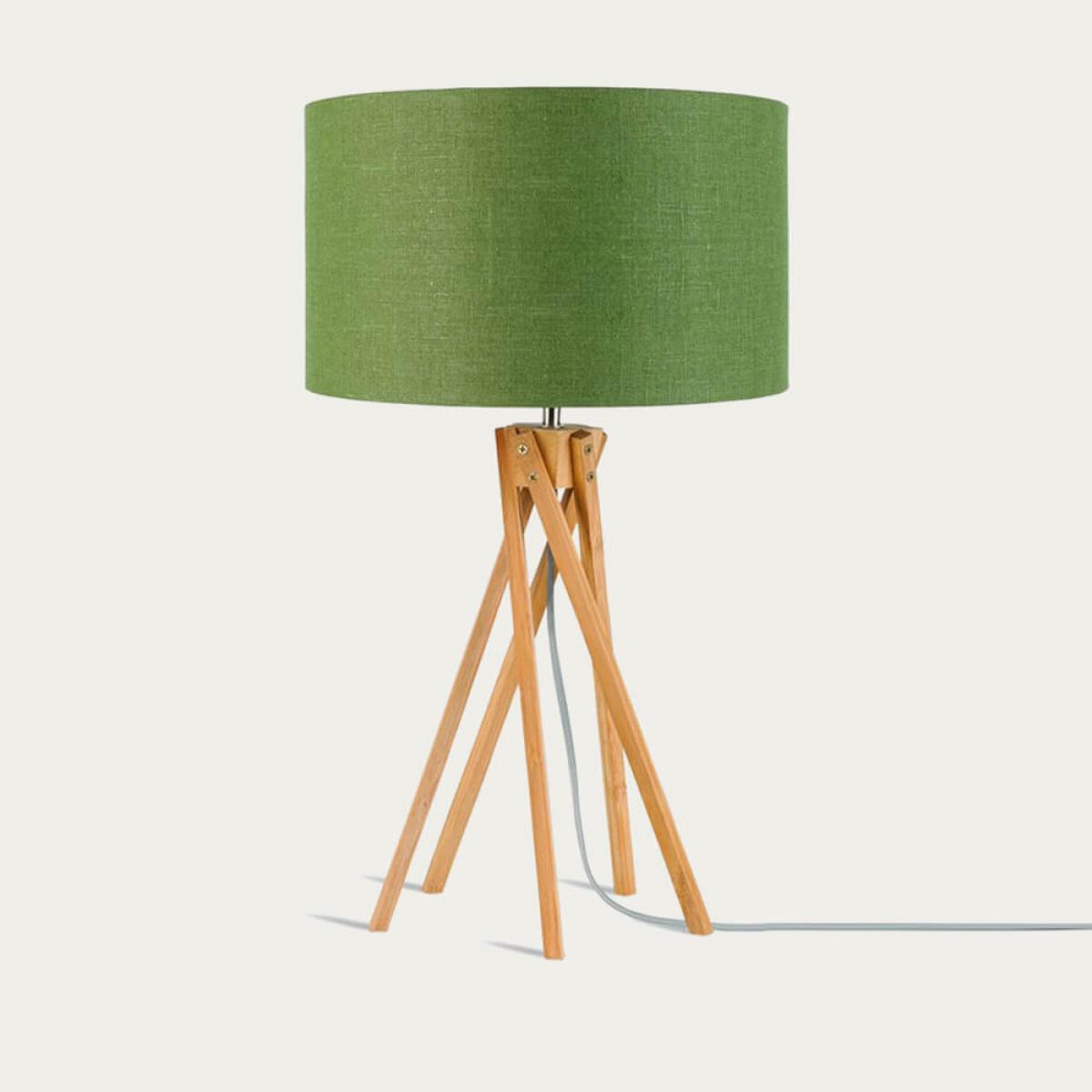 Natural/Green Forest Kilimanjaro Bamboo Table Lamp – image 1