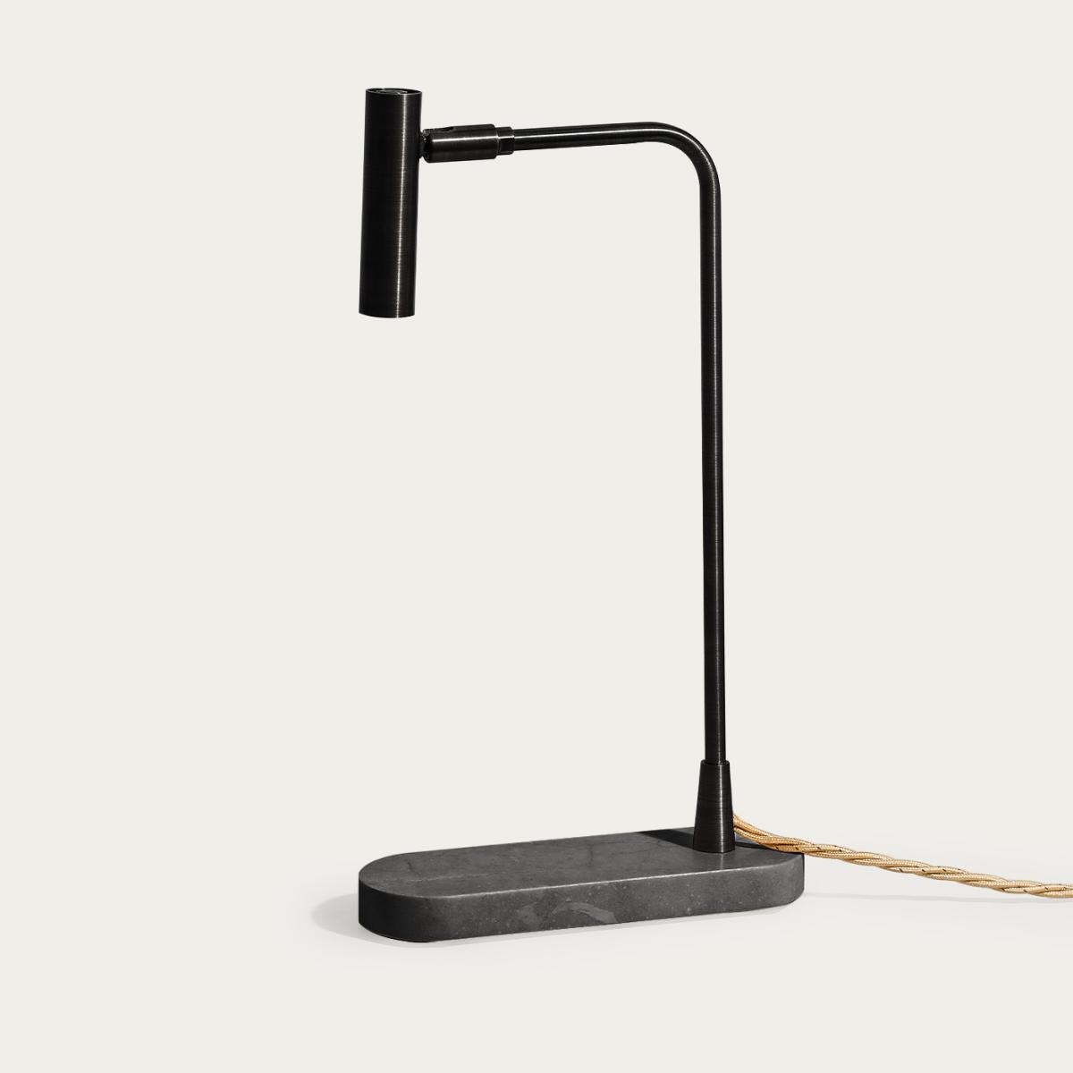 Black Matte/Black Terrazzo Book Table Lamp - EU Plug