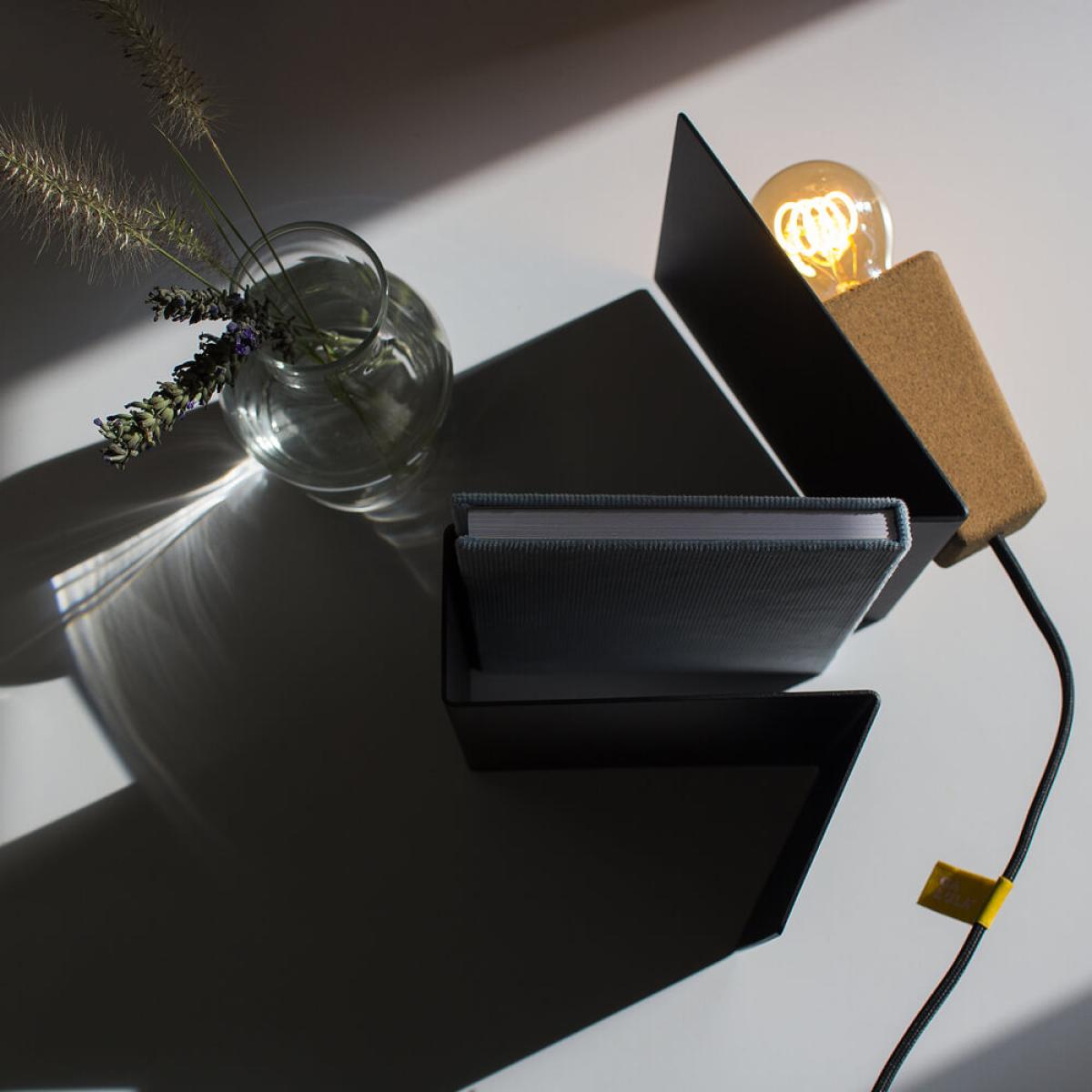 Black Base and Black Cable Glint #3 Desk Lamp – image 5