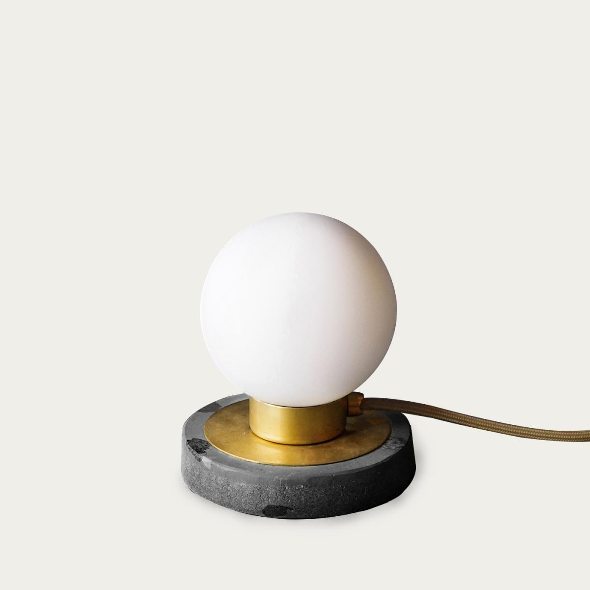 Brushed Brass Disco Mini Terrazzo Table Lamp - EU Plug