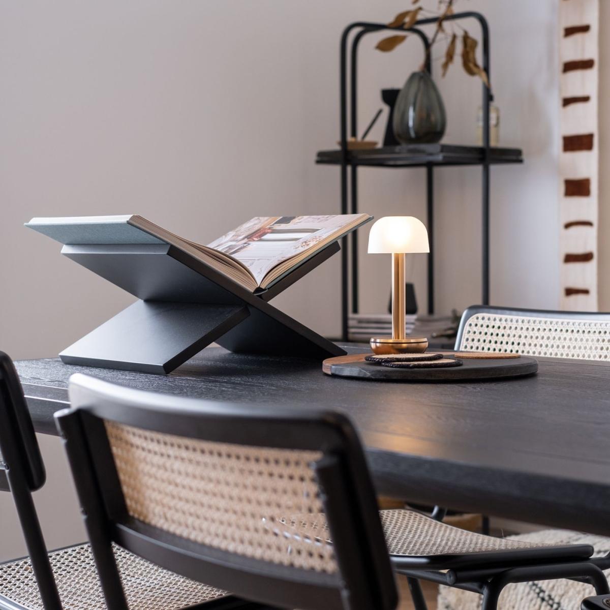 Gold Frosted Glass Two Table Light – image 9