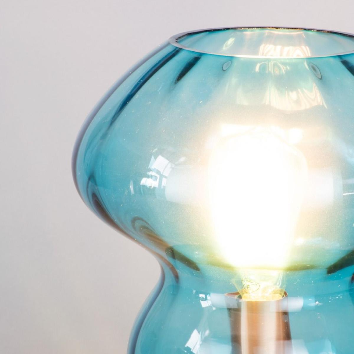 Mushroom Table Lamp, Teal – image 5